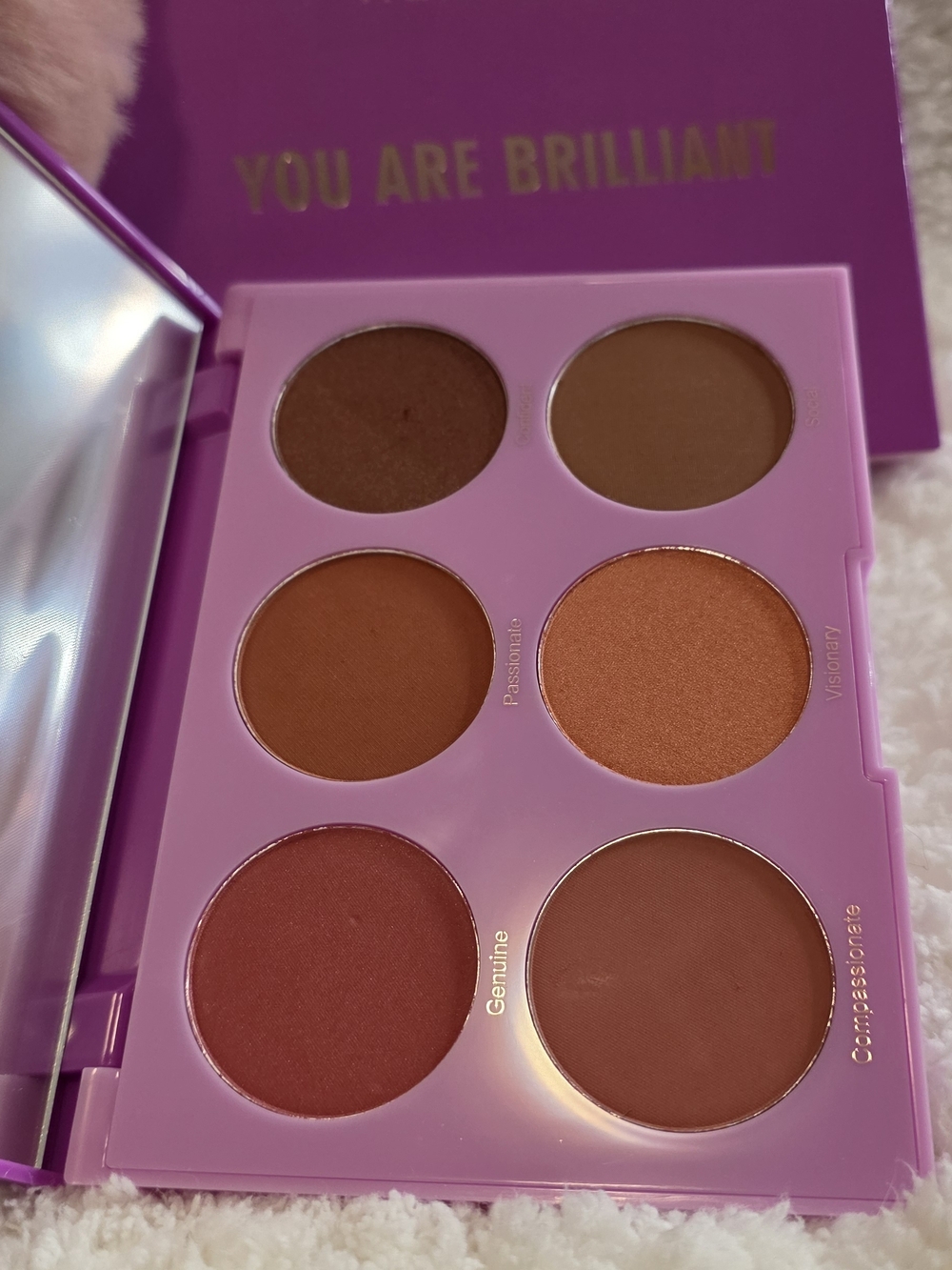 You Are Brilliant Pink Eyeshadow Palette - Warm Neutrals